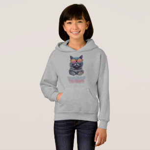 Zu Cool für Pflege Stylish Chill Cat Hoodie
