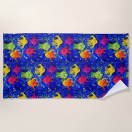 Zu Cool für Schulhandtuch am Strand Strandtuch