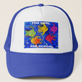 ZU COOL FÜR SCHULTRUCKERHAT TRUCKERKAPPE