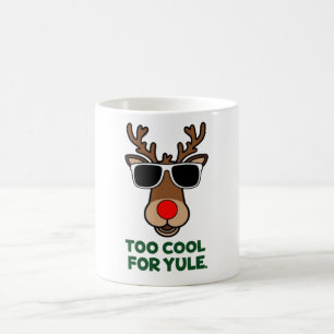 Zu Cool für Weihnachten Funny Christmas Rentier Ta Kaffeetasse