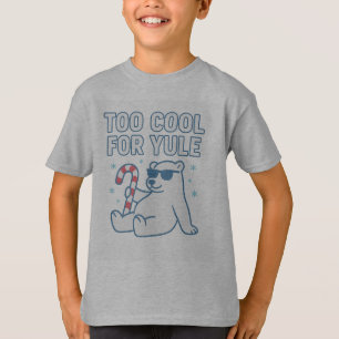 Zu cool für Yule Weihnachts-T-Shirt – Lustiger Eis T-Shirt
