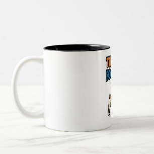 Zu cool fürs Holen Französische Bulldogge Sticker Zweifarbige Tasse