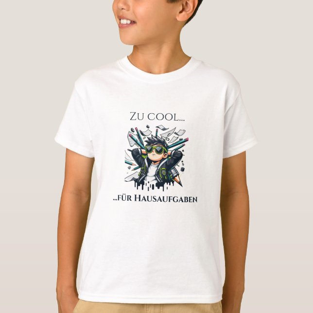 Zu cool T-Shirt (Vorderseite)