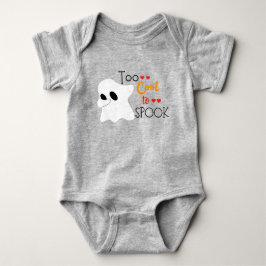 Zu Cool, um zu sprechen | Halloween Baby Bodysuit Strampler
