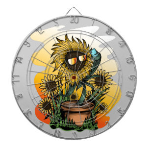 Zu Coole Sonnenblume Dartscheibe