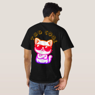 Zu cooler Kater mit Sonnenbrille Lustiges Katze T- T-Shirt
