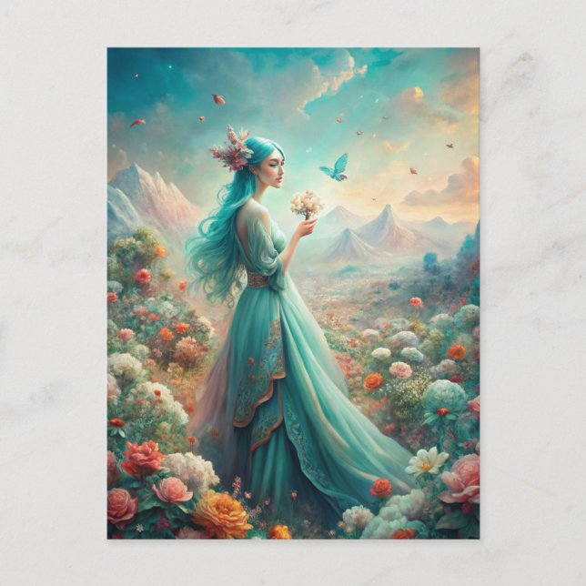 Zu den Blume Postkarte (Vorderseite)