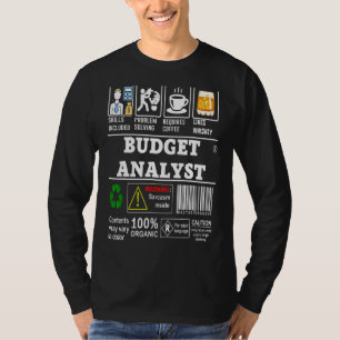 Zu den Fähigkeiten von Haushaltsanalytikern gehört T-Shirt