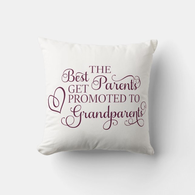 Zu den Großeltern Kissen gefördert (Vorderseite)