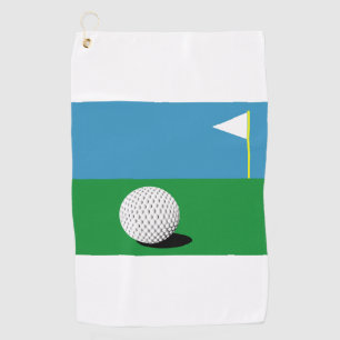 ZU DEN GRÜNTÖNEN GOLFHANDTUCH