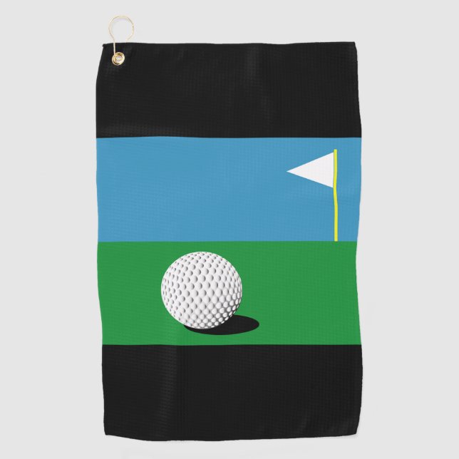 ZU DEN GRÜNTÖNEN GOLFHANDTUCH (Vorderseite)