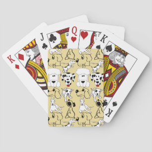 Zu den Hunden Haustiere lieben Tierhunde Geschenke Spielkarten