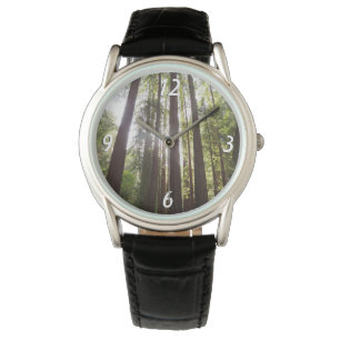 Zu den Redwoods am Morgen Armbanduhr