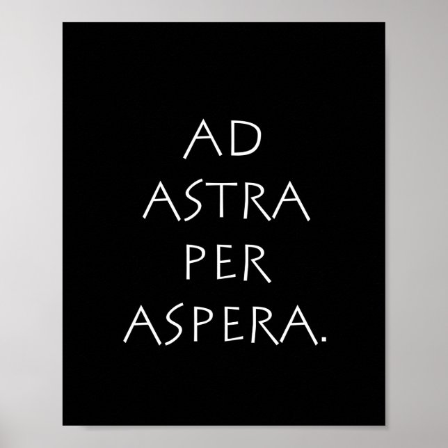 Zu den Sternen durch Widrigkeiten Poster (Vorne)