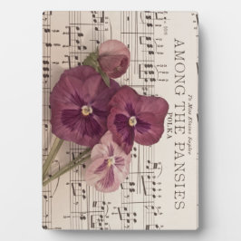 Zu den Stiefmütterchen Fotoplatte