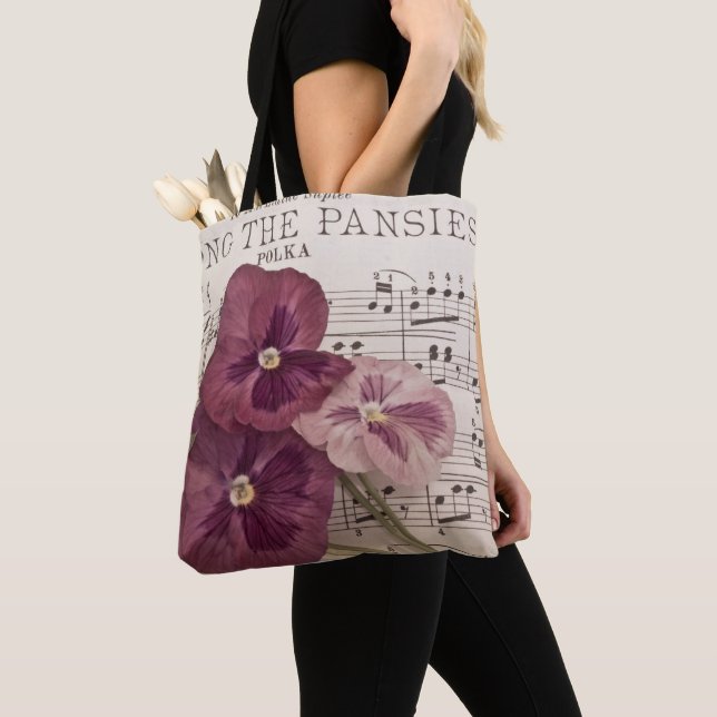 Zu den Stiefmütterchen Tasche (Von Nahem)