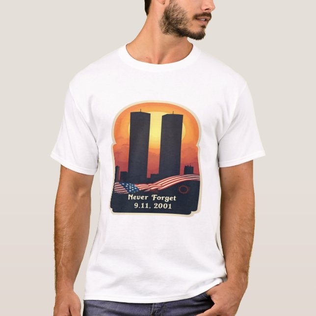 "Zu Ehren der Toten — 11. September 2001" T-Shirt (Vorderseite)