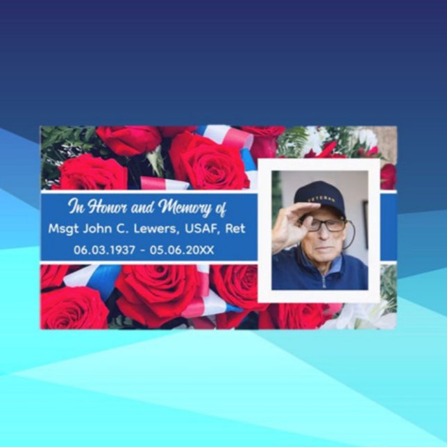 Zu Ehren der Veteran Memory Card Telefonnummerkarte (Von Creator hochgeladen)