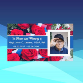 Zu Ehren der Veteran Memory Card Telefonnummerkarte