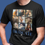 Zu Ehren des Graduate Foto Collage T - Shirt<br><div class="desc">Personalisierter Abschluss T - Shirt mit einem 9 Bild Collage Vorlage des Abschlusses,  das Sprichwort "stolze Eltern des Absolventen",  ihren Namen,  Schule und Klasse Jahr. Foto Tipp: Fotos in Quadrate schneiden,  bevor Sie sicherstellen,  dass Betreff im Zentrum für beste Ergebnisse ist.</div>