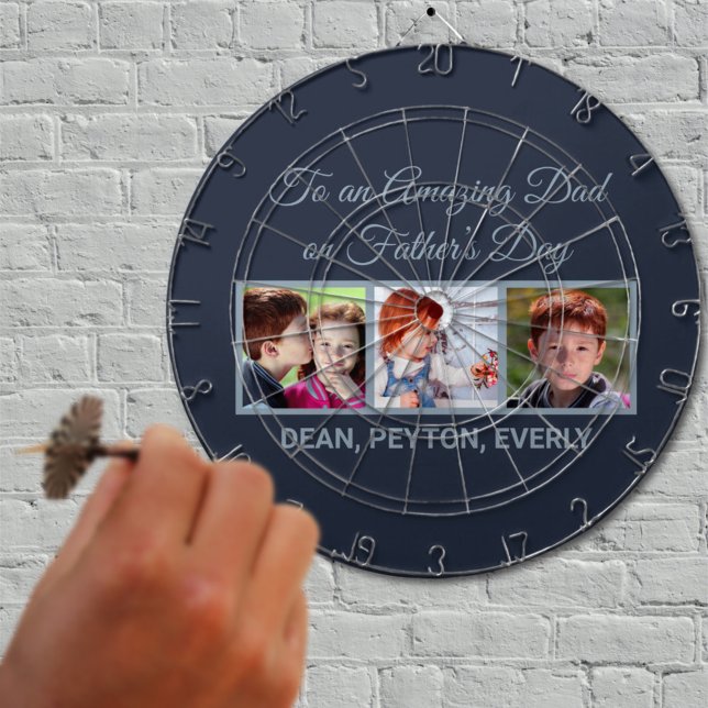 Zu einem Phantastischen Vater am Foto des Vaters Dartscheibe (Von Creator hochgeladen)