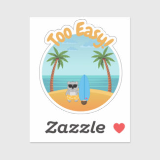 Zu einfach - Aussie Koala Beach Sticker