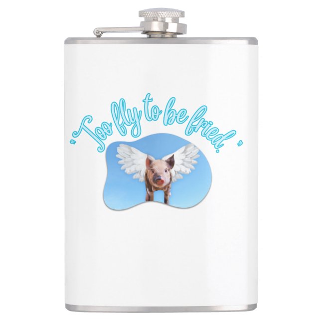 Zu fliegen, um Freund zu sein Flachmann (Vorderseite)