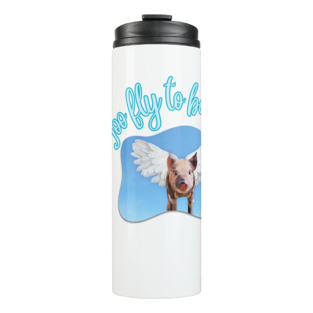 Zu fliegen, um Freund zu sein Thermosbecher (Vorderseite)