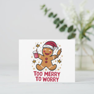 Zu froh, um sich Funny Gingerbread Weihnachten zu 