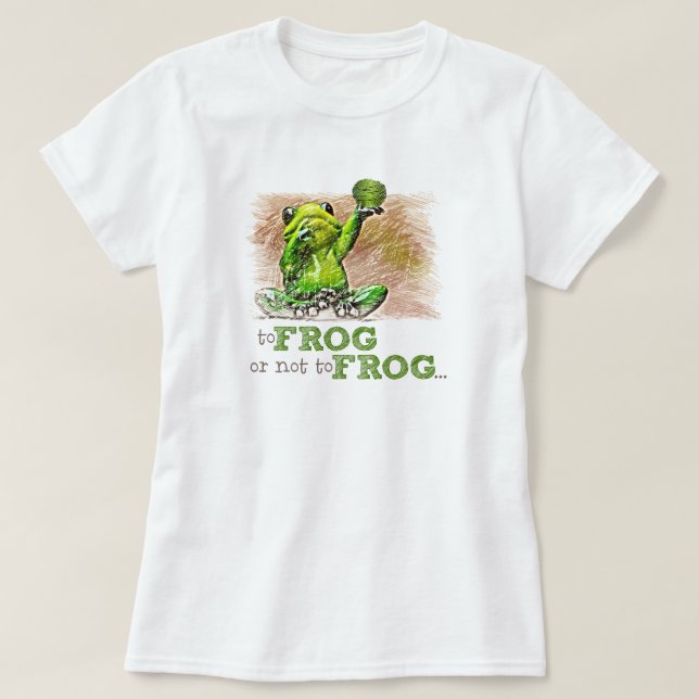 Zu Frosch oder nicht zu Frosch ... T-Shirt (Design vorne)