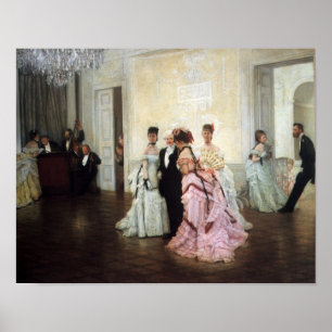 Zu früh, durch James Tissot Poster