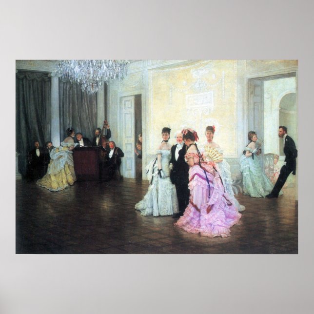 Zu früh von James Tissot Poster (Vorne)