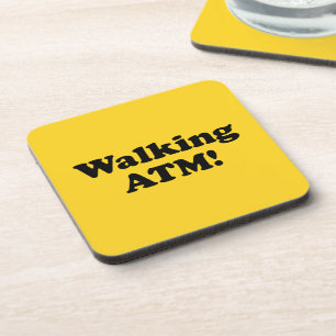 Zu Fuß ATM! Getränkeuntersetzer