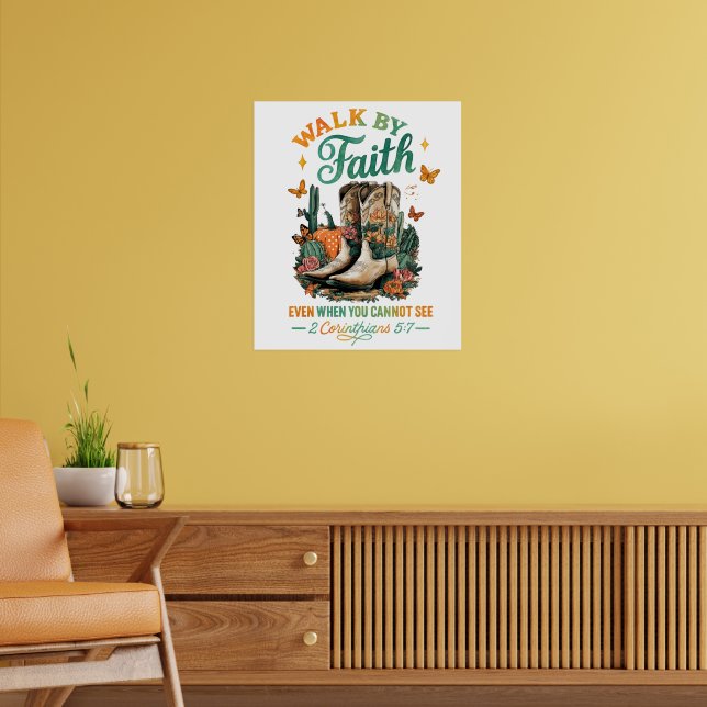Zu Fuß durch den Glauben... Poster (Wohnzimmer 2)