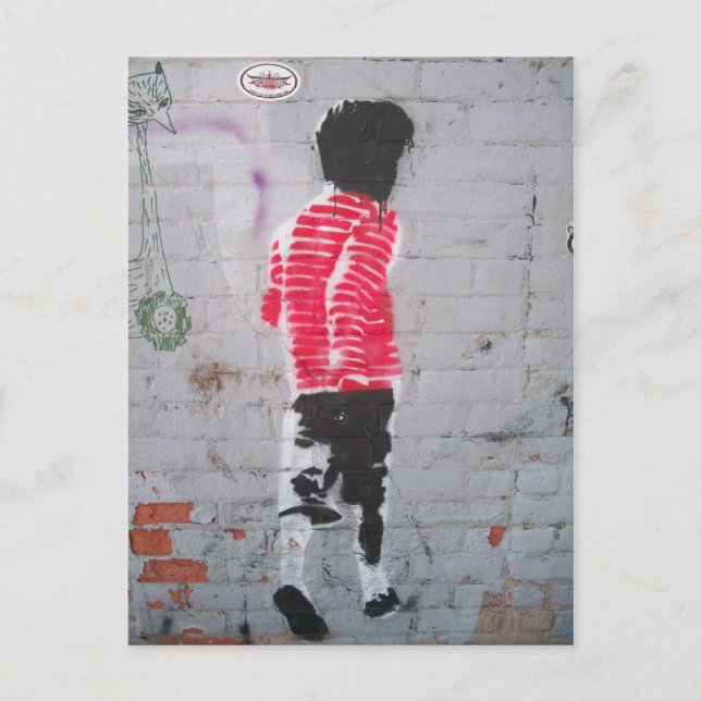 Zu Fuß Postkarte (Vorderseite)