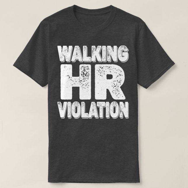 Zu Fuß seine Verletzung beleidigend T-Shirt (Design vorne)