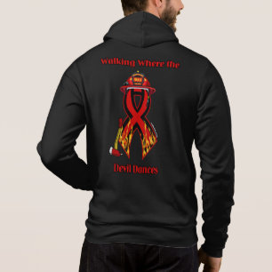 Zu Fuß, wo der Teufel tanzt...Feuerwehrmann Hoodie