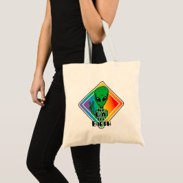 Zu Gay For Earth Funny Alien UFO Tragetasche