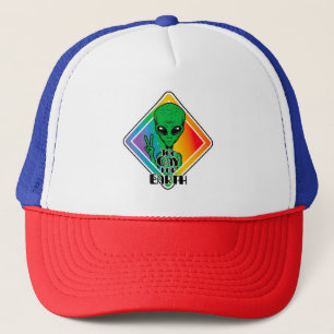 Zu Gay For Earth Funny Alien UFO Truckerkappe