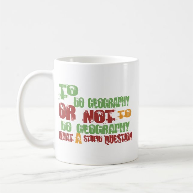 Zu Geografie tun Kaffeetasse (Links)