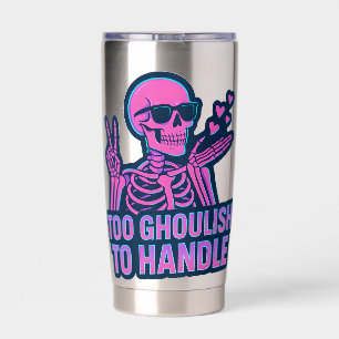 Zu Ghoulish um es zu handhaben - Coole Skeletton S Thermobecher