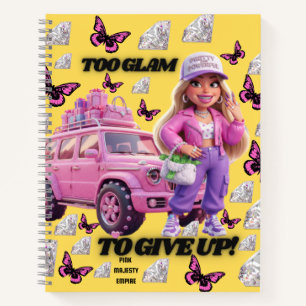 Zu glamourös, um aufzugeben notizbuch