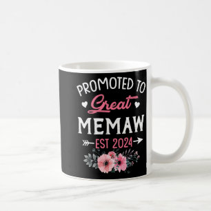 Zu Great Memaw Est 2024 Blume Kaffeetasse