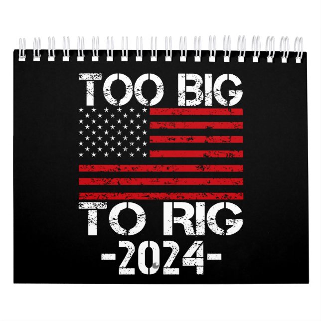 Zu groß für die Wahlen 2024 Kalender (Titelbild)