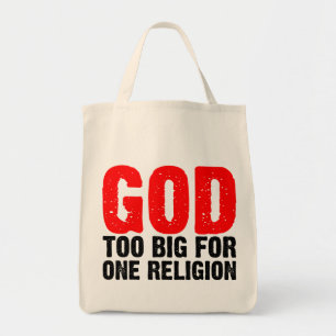 ZU GROSS FÜR EINE RELIGION TRAGETASCHE