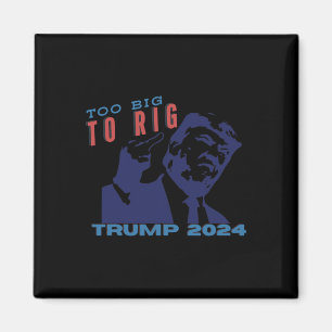 Zu groß, um Patriotik zu übertreiben - mit Trump 2 Magnet