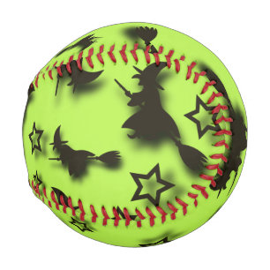 Zu Halloween Abend 3D unter Sternen fliegen Baseball