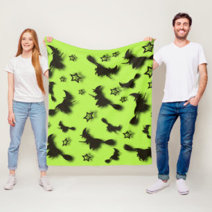 Zu Halloween Abend 3D unter Sternen fliegen Fleecedecke