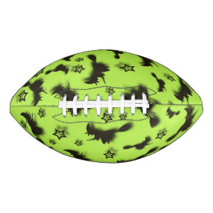 Zu Halloween Abend 3D unter Sternen fliegen Football