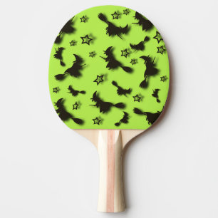 Zu Halloween Abend 3D unter Sternen fliegen Tischtennis Schläger